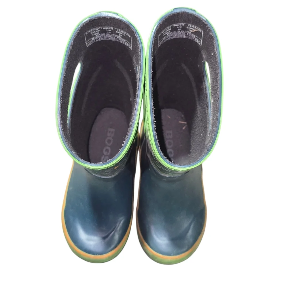 BOGS Youth Rubber Rain Boot Size 10 - Picture 3 of 6